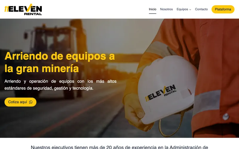 Sitio web de 11 Eleven — Retail, desarrollado por Rómpela